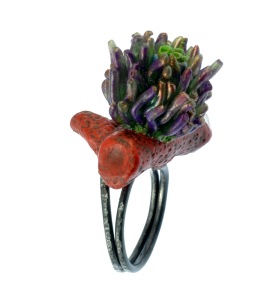 PolymerClay_AnemoneOnCoral_Ring_TitlePageCloseup copy