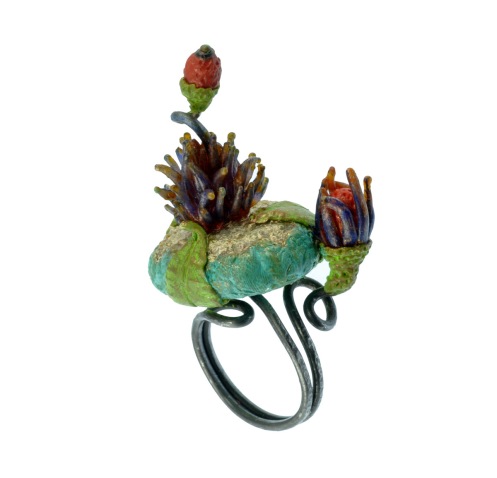 PolymerClay_TropicalFlora_Ring
