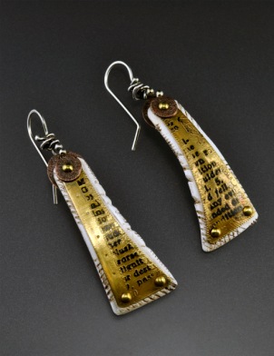 Mixed Media_Earrings_Etched Text